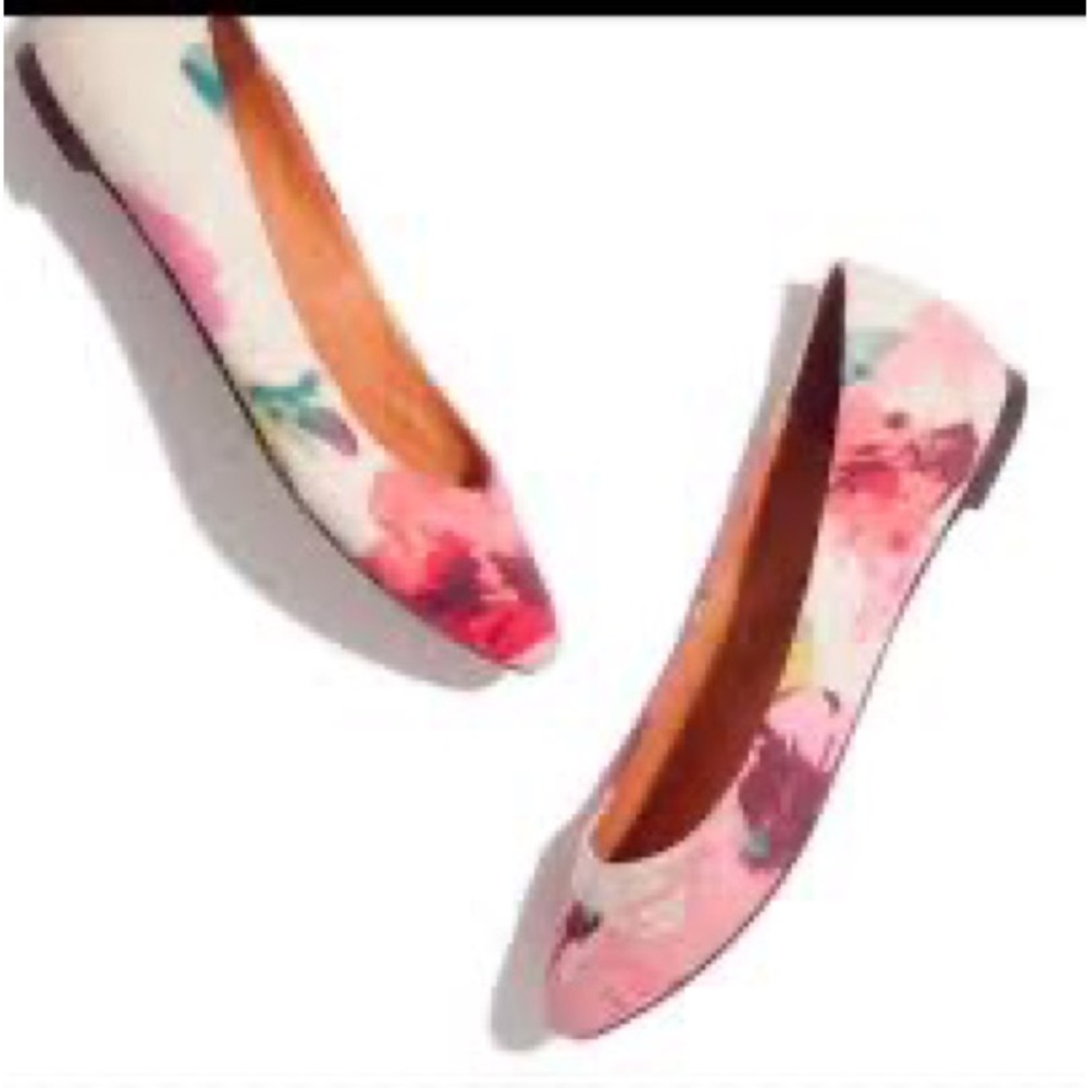MADEWELL Floral Pointed Flats
